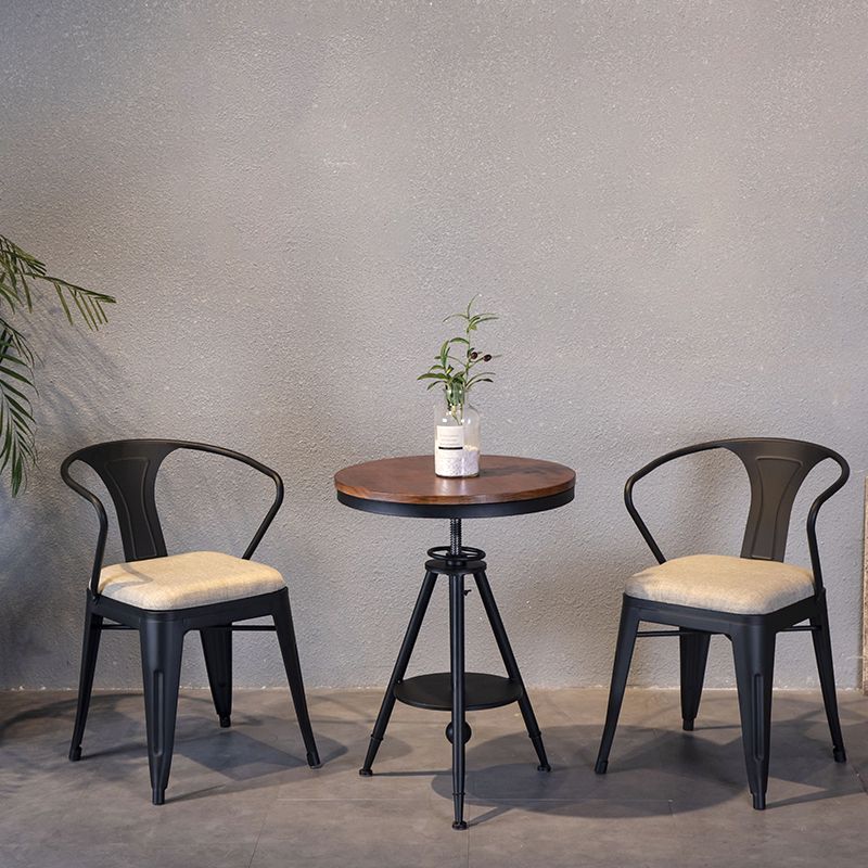 Industrial Dining Chair Slat Back Side Chair with Metal Legs for Home Use Clearhalo ' kitchen&dining_furn' 'Dining Chairs' 'Dining Tables & Seating' 'dining_chair' 'Furniture' 'furniture_dining_chair' 'Kitchen & Dining Furniture' 'kitchen' 1200x1200_4fc49dc6-8fea-494a-b3c9-d2683e06d6a9