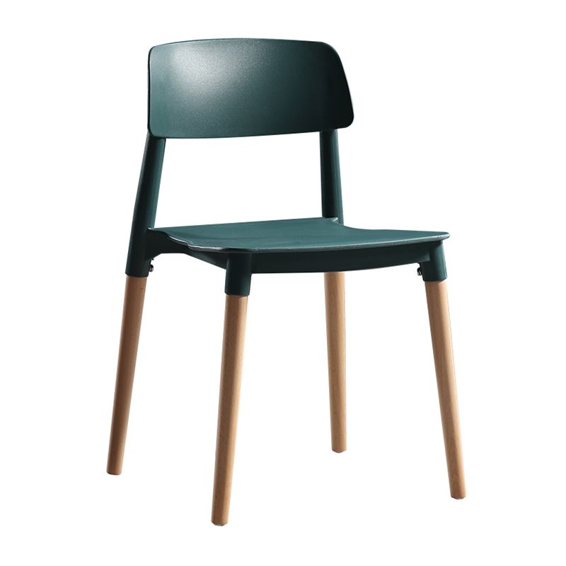 Contemporary Style Plastic Dining Chair Open Back Dining Side Chairs for Kitchen Clearhalo ' kitchen&dining_furn' 'Dining Chairs' 'Dining Tables & Seating' 'dining_chair' 'furn' 'furn_dining_chair' 'Furniture' 'furniture_dining_chair' 'Kitchen & Dining Furniture' 'kitchen' 1200x1200_4fc5485b-e633-4435-afd0-e4992cfd92ce