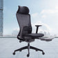 Silla de oficina moderna, altura ajustable del asiento, brazos fijos, silla de escritorio deslizante con ruedas