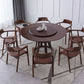 Rotatable Wooden Round Table in Brown Rubber Wood Dining Table with Pedestal Clearhalo ' dining_table' 'Dining Tables & Seating' 'Dining Tables' 'furn' 'furn_dining_table' 'Furniture' 'furniture_dining_table' 'Kitchen & Dining Furniture' 'kitchen&dining_furn' 'kitchen' 'kitchen_dining_table' 1200x1200_4fc7ed85-e87a-414b-a349-28f92ecf9ecb