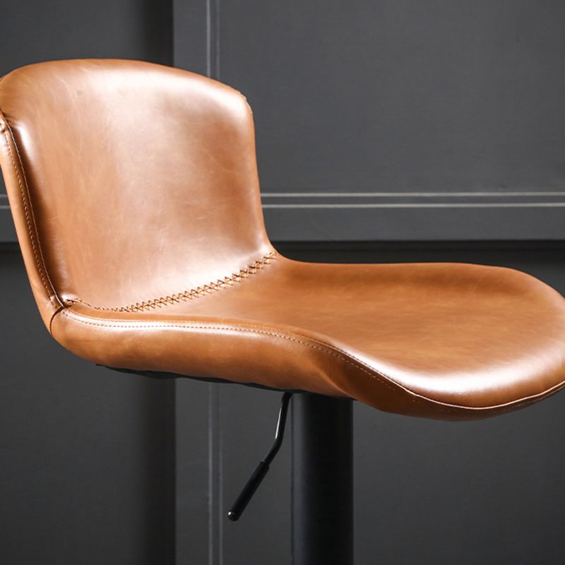 Industrial Style Bar-stool Leather Bucket Seat with Adjustable Height for Restaurant Bar Clearhalo 'Bar Furniture' 'Bar Stools' 'bar_stools' 'furn' 'furn_bar_stools' 'furniture_bar_stools' 'Kitchen & Dining Furniture' 'kitchen&dining_furn' 'kitchen' 'kitchen_furn' Furniture' 1200x1200_4fc89239-5243-4803-82ca-52c167030340