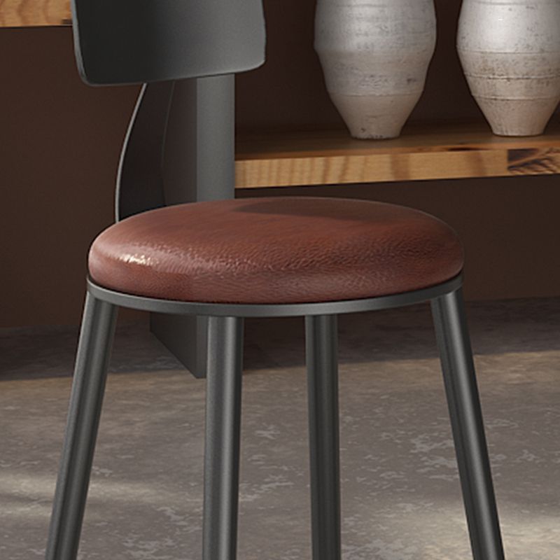 Contemporary Metal Solid Wood Barstool Indoor Bar Stool with Footrest Clearhalo 'Bar Furniture' 'Bar Stools' 'bar_stools' 'furn' 'furn_bar_stools' 'furniture_bar_stools' 'Kitchen & Dining Furniture' 'kitchen&dining_furn' 'kitchen' 'kitchen_furn' Furniture' 1200x1200_4fcac129-df46-46ed-9f75-ff1b30d7b53f