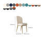 Chaise d'appoint en cuir, chaise de salle à manger à Base dorée Glam pour le salon