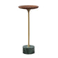 Pedestal Design Cocktail Table Brown Wood Top Marble Pedestal Coffee Table Clearhalo 'Coffee & Accent Tables' 'End & Side Tables' 'end_side_table' 'end_side_tables' 'furn' 'furn_end_side_tables' 'Furniture' 'furniture_end_side_table' 'Living Room Furniture' 1200x1200_4fcb7a86-130c-483f-a4f1-eee0aa1856aa