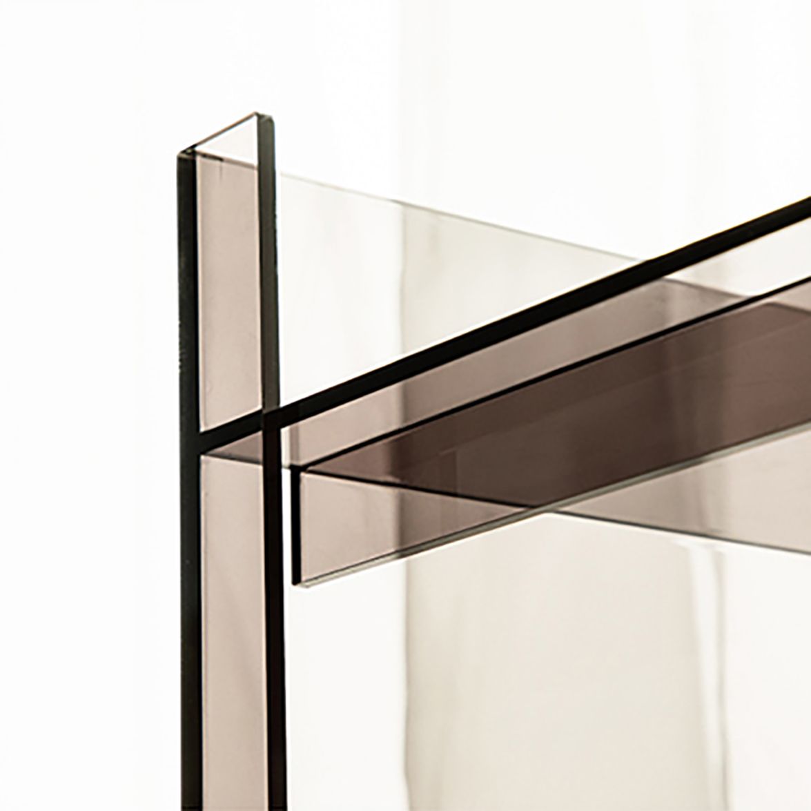 10"W Bookshelf Closed Back Acrylic Glam Style Bookcase for Office and Study Room Clearhalo 'Bookcases' 'furn' 'furn_bookcases' 'Furniture' 'furniture_bookcases' 'kitchen' 'kitchen_bookcases' 'Living Room Furniture' 'Office Furniture' 1200x1200_4fcc2a31-6b88-4f68-bd58-60260c3b6855