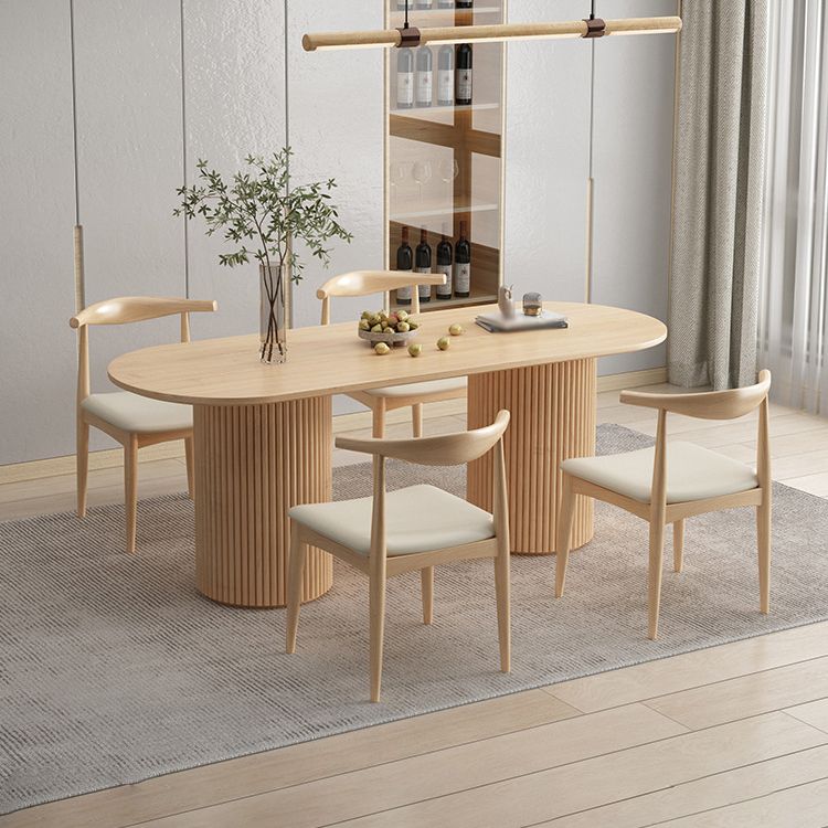 Contemporary Solid Wood Dining Table Set 1/5/7 Pieces Home Dining Room Set Clearhalo 'Dining Room Sets' 'Dining Tables & Seating' 'dining_room_set' 'furn' 'furn_dining_room_set' 'Furniture' 'Kitchen & Dining Furniture' 1200x1200_4fccc246-c443-4534-b76d-103a6fbfb9a4