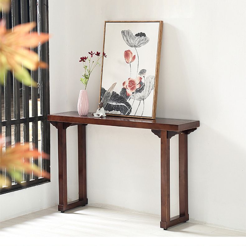 Mid-Century Modern Console Accent Table Antique Finish Rectangle Console Sofa Table Clearhalo 'Console Tables' 'console_tables' 'Entry & Mudroom Furniture' 'furn' 'furn_console_tables' 'Furniture' 1200x1200_4fcd4626-5dbe-4876-9428-6c7deac1d637