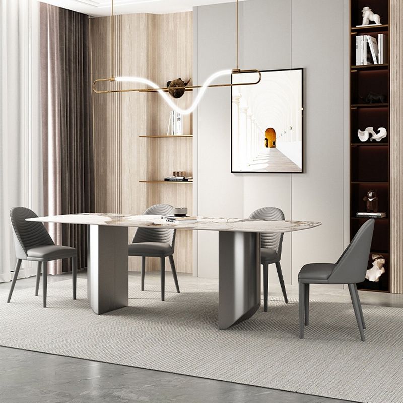 Glam Style Dinette Set for Home 1/2/3/5/6 Pieces Glossy White Dining Table Set Clearhalo 'Dining Room Sets' 'Dining Tables & Seating' 'dining_room_set' 'furn' 'furn_dining_room_set' 'Furniture' 'Kitchen & Dining Furniture' 1200x1200_4fcd7e8b-2884-44e3-9d63-06ca8abe8a4d