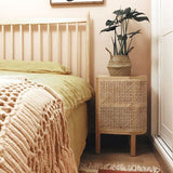 12 "W Modern Bedside Gabinet Accent Mesa de acento Nightshand con 3 estantes