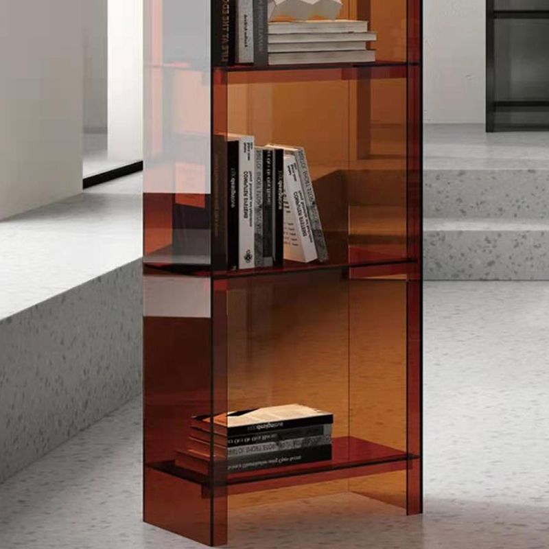 Glam Acrylic Bookcase Standard Shelf Bookshelf for Home Office 9.8" Wide Clearhalo 'Bookcases' 'furn' 'furn_bookcases' 'Furniture' 'Office Furniture' 1200x1200_4fcdf5e2-3547-4abc-a873-3e8211abd168