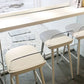 Modern White Metal Bistro Accent Dining Table Cafe Rectangle Patio Bar Table Clearhalo 'Bar Furniture' 'Bar Tables' 'bar_tables' 'furn' 'furn_bar_tables' 'Furniture' 'furniture_bar_tables' 'Kitchen & Dining Furniture' 'kitchen&dining_furn' 'kitchen' 1200x1200_4fce13d3-1507-4837-a932-8fd0dd8b4f08