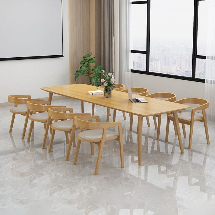 Solid Wood Contemporary Rectangular Dining Table Natural Wood Top Table with 4 Legs Clearhalo ' dining_table' 'Dining Tables & Seating' 'Dining Tables' 'furn' 'furn_dining_table' 'Furniture' 'furniture_dining_table' 'Kitchen & Dining Furniture' 'kitchen&dining_furn' 'kitchen' 'kitchen_dining_table' 1200x1200_4fd05c90-8967-4e1d-be48-f971395f5c13