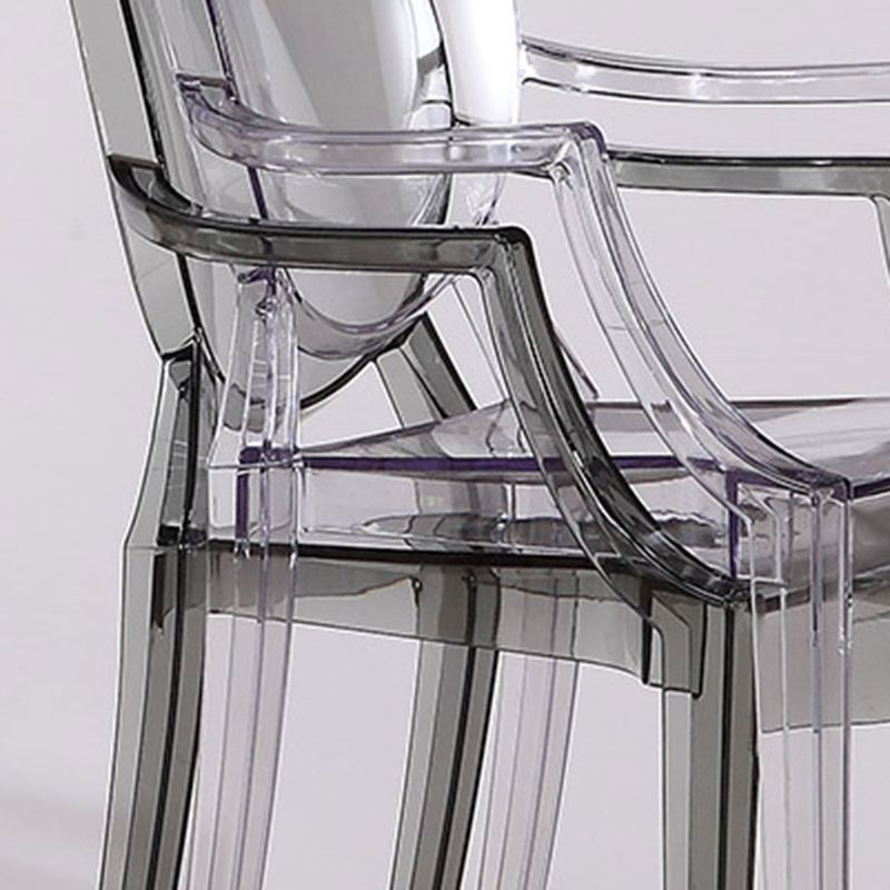 Nordic Style Plastic Dining Room Chair Stacking Dining Arm Chair for Restaurant Use Clearhalo ' kitchen&dining_furn' 'Dining Chairs' 'Dining Tables & Seating' 'dining_chair' 'furn' 'furn_dining_chair' 'Furniture' 'furniture_dining_chair' 'Kitchen & Dining Furniture' 'kitchen' 1200x1200_4fd0ad66-fe10-4754-baff-ef0f57959bc7
