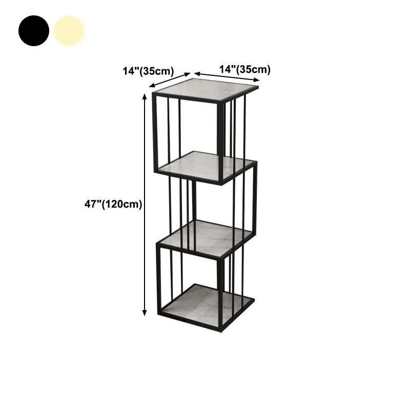 Glam Open Etagere Bookshelf Vertical Iron Bookshelf for Home Clearhalo 'Bookcases' 'furn' 'furn_bookcases' 'Furniture' 'furniture_bookcases' 'kitchen' 'kitchen_bookcases' 'Living Room Furniture' 'Office Furniture' 1200x1200_4fd0db88-daa2-4809-8dec-da9818d4c74d