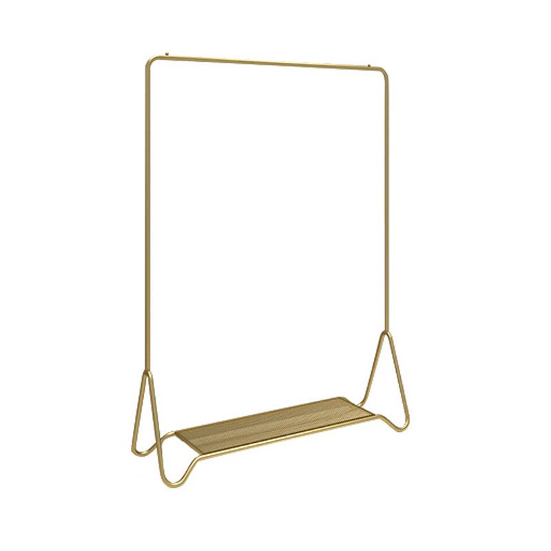 モダンなメタルホールツリーハンギングレールとローワーシェルフ玄関キット