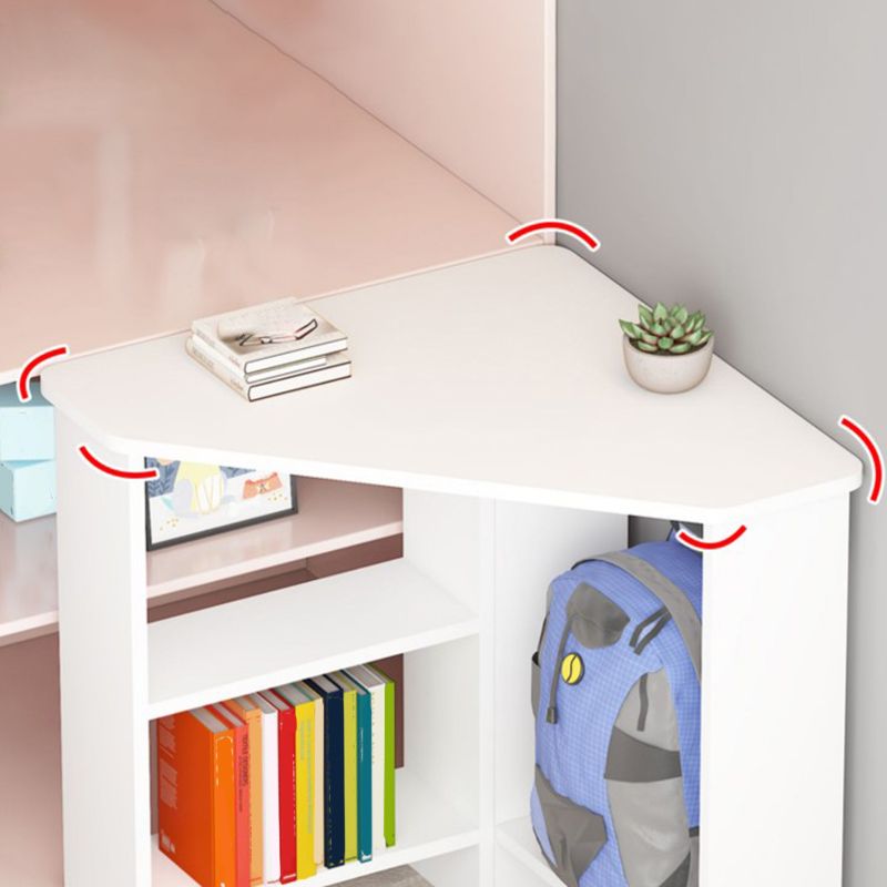 Escritorio de escritura de madera de ingeniería contemporánea escritorio de la oficina con estante