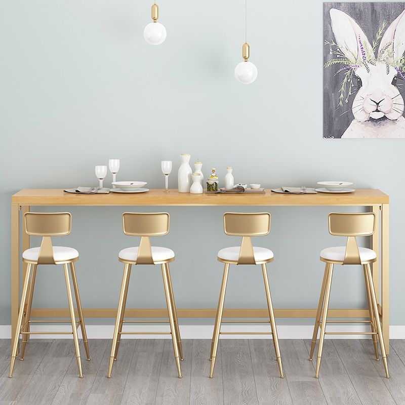 Contemporary Bar Table Rectangle Solid Wood Pub Table for Outdoor Clearhalo 'Bar Furniture' 'Bar Tables' 'bar_tables' 'furn' 'furn_bar_tables' 'Furniture' 'Kitchen & Dining Furniture' 1200x1200_4fd433f9-d5fb-4ddb-b8c0-759c7ea6388a