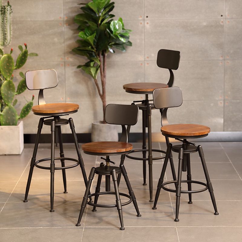 Industrial Style Barstool Rotatable and Liftable Cafe Bar Counter Height Stools Clearhalo 'Bar Furniture' 'Bar Stools' 'bar_stools' 'furn' 'furn_bar_stools' 'furniture_bar_stools' 'Kitchen & Dining Furniture' 'kitchen&dining_furn' 'kitchen' 'kitchen_furn' Furniture' 1200x1200_4fd43ea9-27ee-4ab7-8f98-bf43ed3725b1