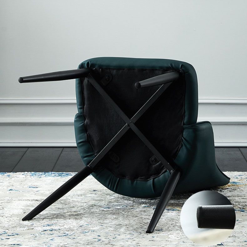 Modern Dining Parsons Chair Armless Chair with Metal Legs for Kitchen Clearhalo 'Dining Chairs' 'Dining Tables & Seating' 'dining_chair' 'furn' 'furn_dining_chair' 'Furniture' 'furniture_dining_chair' 'Kitchen & Dining Furniture' 1200x1200_4fd7e1fe-2b62-4690-8cb5-eeab4dea1c1e