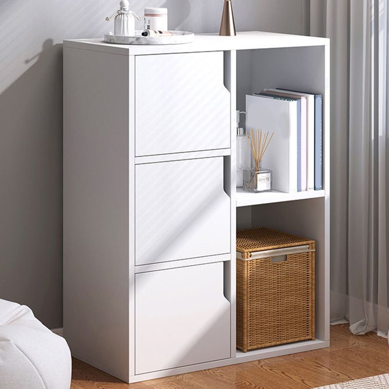 Wooden Side Cabinet with Shelves and Doors 9.44" Wide Storage Cabinet Clearhalo 'Cabinets & Chests' 'cabinets_chests' 'furn' 'furn_cabinets_chests' 'Furniture' 'Living Room Furniture' 1200x1200_4fd9625f-ba62-49ff-be5a-562e7581e6ba