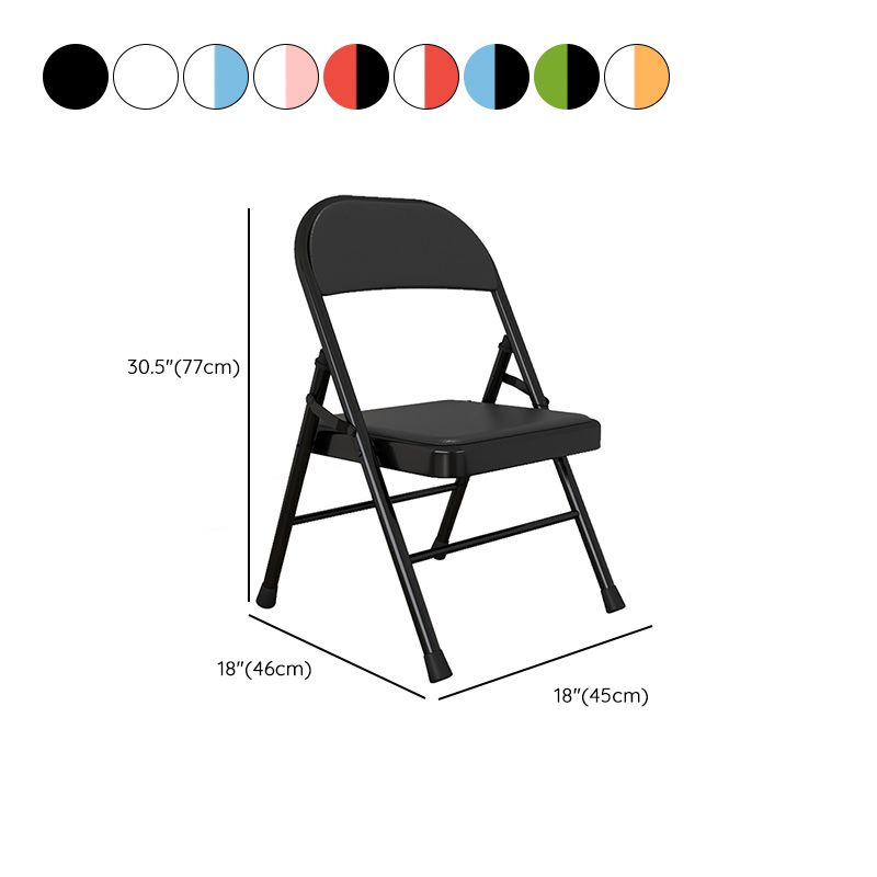 Sedia reclinabile interno in metallo contemporaneo di colore solido con gambe