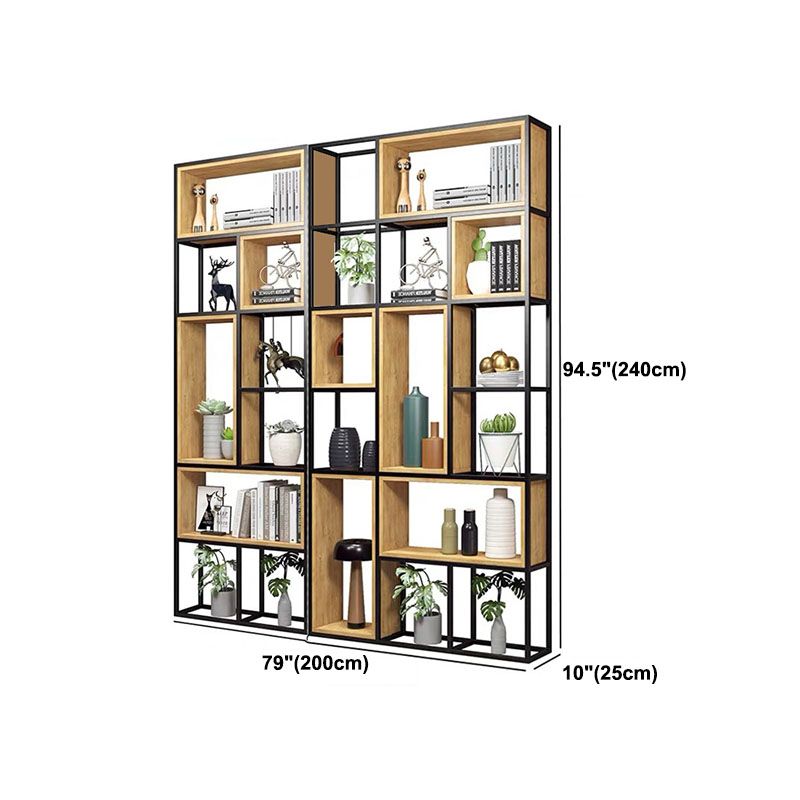 9.84"W Bookcase Industrial Style Open Back Bookcase for Home Study Room Office Clearhalo 'Bookcases' 'furn' 'furn_bookcases' 'Furniture' 'furniture_bookcases' 'kitchen' 'kitchen_bookcases' 'Living Room Furniture' 'Office Furniture' 1200x1200_4fda9c24-5621-4630-837e-8d8e7d72338d