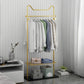 Moderner Stil Metallic -Gack Rack Feste Farben Haken Design freistehender Kleiderstange