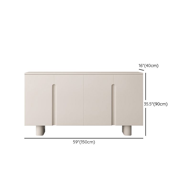 Servidor contemporáneo de comedor de madera de Faux Server con luces para el comedor