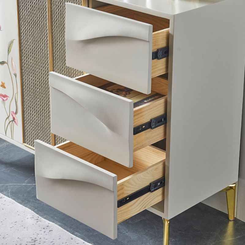 Server da pranzo in legno ingegnerizzato per porte in stile glam per cucina