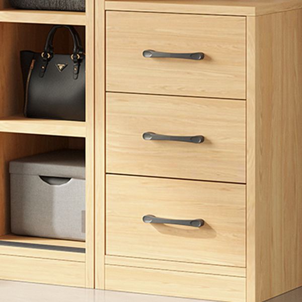 Modern Pine Solid Wood Wardrobe Freestanding Wardrobe with Soft Close Doors Clearhalo 'Armoires & Wardrobes' 'armoires_wardrobes' 'Bedroom Furniture' 'furn' 'furn_armoires_wardrobes' 'Furniture' 1200x1200_4fdcd7a3-99f1-4d59-9773-79742b38239f