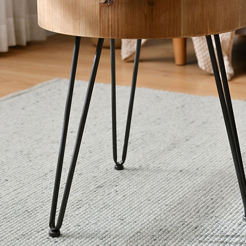 Round Wooden Coffee Table North European 3 Legs Coffee Table Clearhalo 'Coffee & Accent Tables' 'Coffee Tables' 'coffee_tables' 'furn' 'furn_coffee_tables' 'Furniture' 'Living Room Furniture' 1200x1200_4fddc541-8f19-4eb6-a54f-7812f4ac4a21