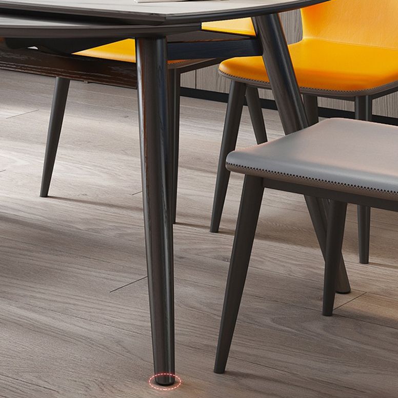 Round Dining Table Contemporary Style Drop Leaf Dinner Table with 4-foot Clearhalo ' dining_table' 'Dining Tables & Seating' 'Dining Tables' 'furn' 'furn_dining_table' 'Furniture' 'furniture_dining_table' 'Kitchen & Dining Furniture' 'kitchen&dining_furn' 'kitchen' 'kitchen_dining_table' 1200x1200_4fe0d839-514d-409a-a0b7-b0b7294f6a9b