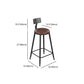 Industrial Armless Counter Stool Steel Cafe Bar Stool with Leather Cushion and Pedal Clearhalo 'Bar Furniture' 'Bar Stools' 'bar_stools' 'furn' 'furn_bar_stools' 'Furniture' 'furniture_bar_stools' 'Kitchen & Dining Furniture' 1200x1200_4fe187d0-6fb2-4236-91cc-103019a31db8
