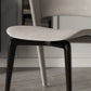 Chaise de salle à manger sans bras tapissée à la maison, chaise à dossier ouvert en simili cuir