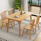 Simplicity Rectangle Dining Table Oak Solid Wood Table with 4 Legs for Dining Room Clearhalo ' dining_table' 'Dining Tables & Seating' 'Dining Tables' 'furn' 'furn_dining_table' 'Furniture' 'furniture_dining_table' 'Kitchen & Dining Furniture' 'kitchen&dining_furn' 'kitchen' 'kitchen_dining_table' 1200x1200_4fe2397c-fab5-4e35-b026-1789ff1ef5ec