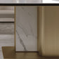 Nordic Glam Style Sintered Stone Rectangle Table Set 1/4/5/7 Pieces Dining Set Clearhalo 'Dining Room Sets' 'Dining Tables & Seating' 'dining_room_set' 'furn' 'furn_dining_room_set' 'Furniture' 'Kitchen & Dining Furniture' 1200x1200_4fe2f9f9-347b-4a14-a7e4-4bd079a2462d