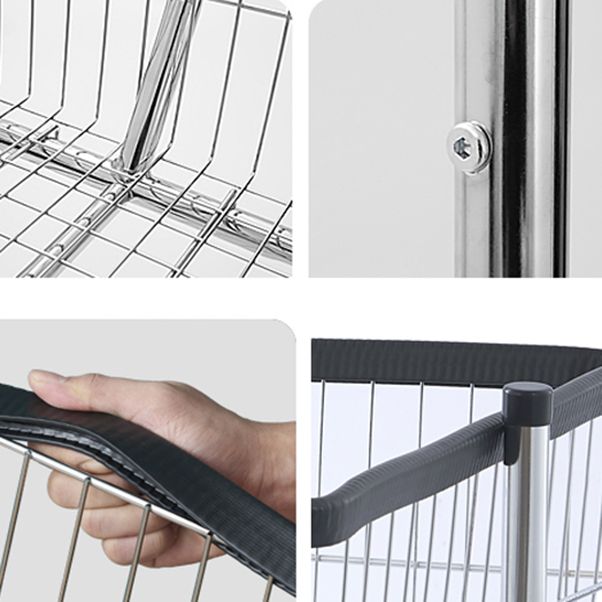 Kleiderschrank im zeitgenössischen Stil offener Kleiderschrank mit Rädern für Zuhause