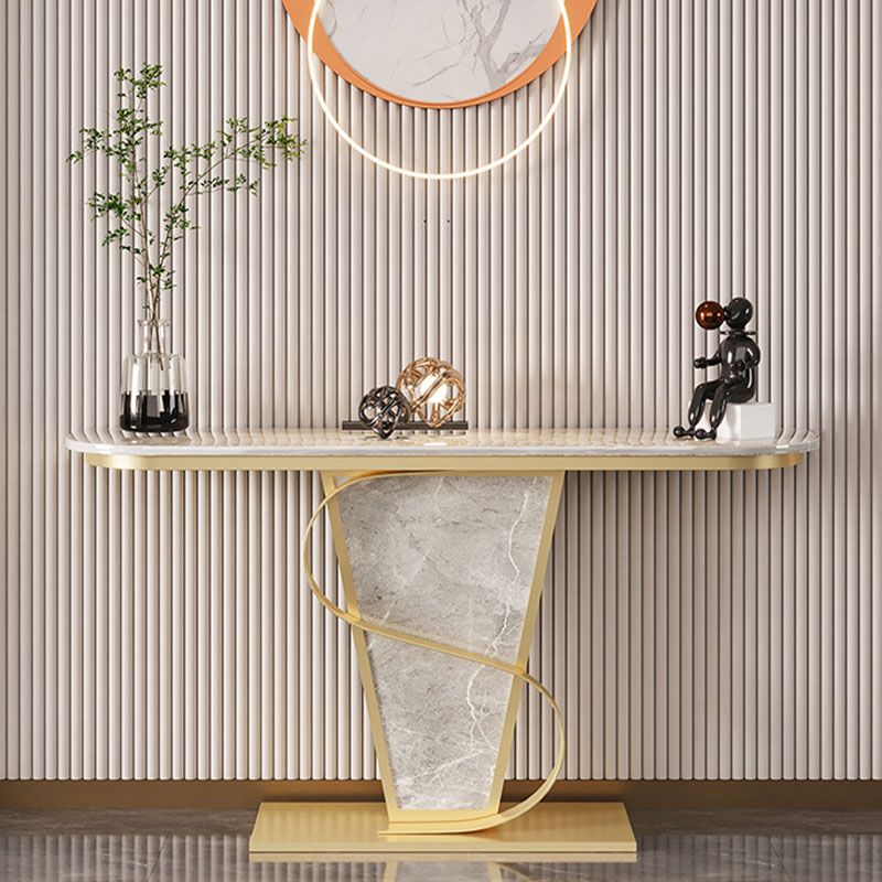 Tavolo da divano di divano in stile glam tavolo accento console top per l'ingresso