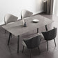 Rectangle Shape Industrial Style Table Sintered Stone Fixed Table for Home Use Clearhalo ' dining_table' 'Dining Tables & Seating' 'Dining Tables' 'furn' 'furn_dining_table' 'Furniture' 'furniture_dining_table' 'Kitchen & Dining Furniture' 'kitchen&dining_furn' 'kitchen' 'kitchen_dining_table' 1200x1200_4fe915de-0884-4518-a5c2-c84314b168ab