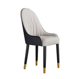 Chaise de jambes en bois massif glam parsons chaise rembourrée pour salle à manger