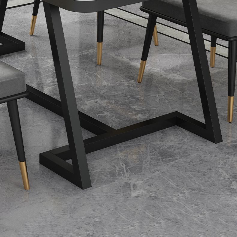 Modern 1/2/5/7 Pieces Dining Set White Stone Top Dining Furniture Clearhalo 'Dining Room Sets' 'Dining Tables & Seating' 'dining_room_set' 'furn' 'furn_dining_room_set' 'Furniture' 'Kitchen & Dining Furniture' 1200x1200_4feb8020-5127-4f49-8b0c-335b8d5e7a46