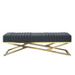 14.82-inch Width Modern Seating Bench Cushioned Metal Bedroom Bench Clearhalo 'Benches' 'Chairs & Seating' 'furn' 'furn_benches' 'Furniture' 'Living Room Furniture' 1200x1200_4fef71c4-3f3d-430b-b452-1dcbed749999