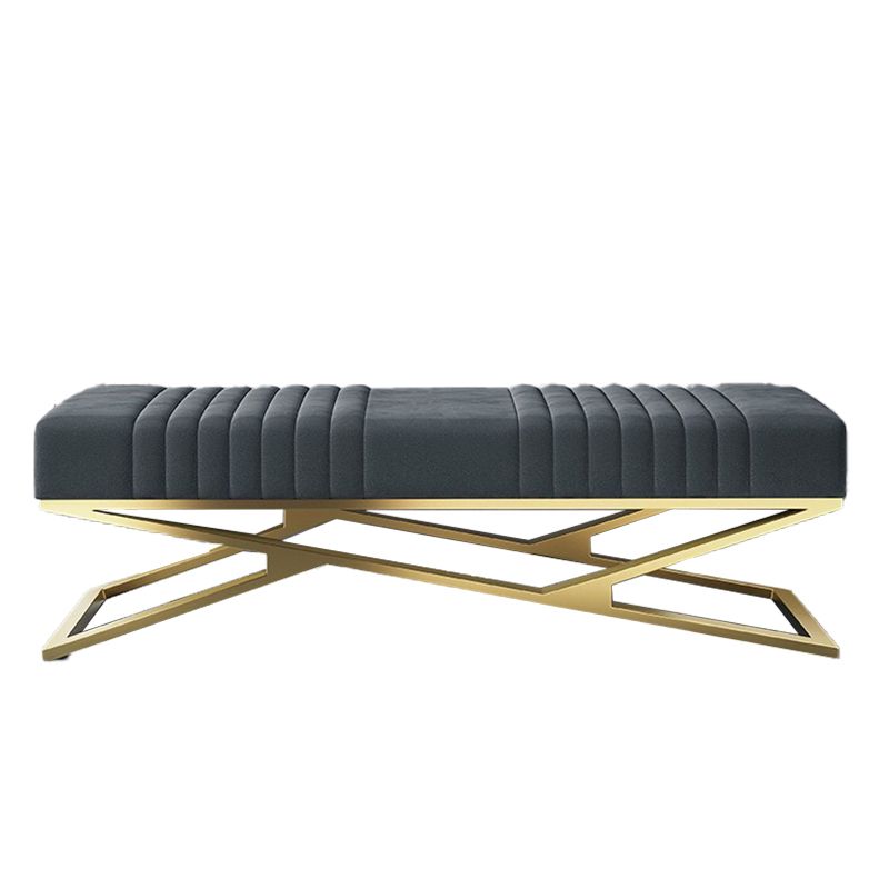 14.82-inch Width Modern Seating Bench Cushioned Metal Bedroom Bench Clearhalo 'Benches' 'Chairs & Seating' 'furn' 'furn_benches' 'Furniture' 'Living Room Furniture' 1200x1200_4fef71c4-3f3d-430b-b452-1dcbed749999
