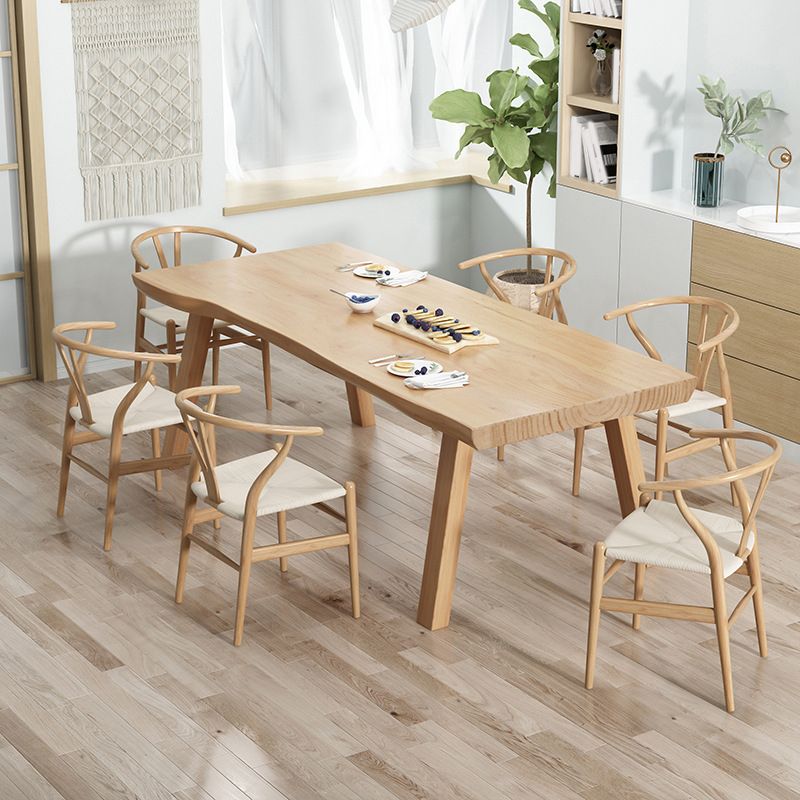 Juego de comedor moderno 1/2/5/7 PCS Mesa y sillas de comedor de madera sólida