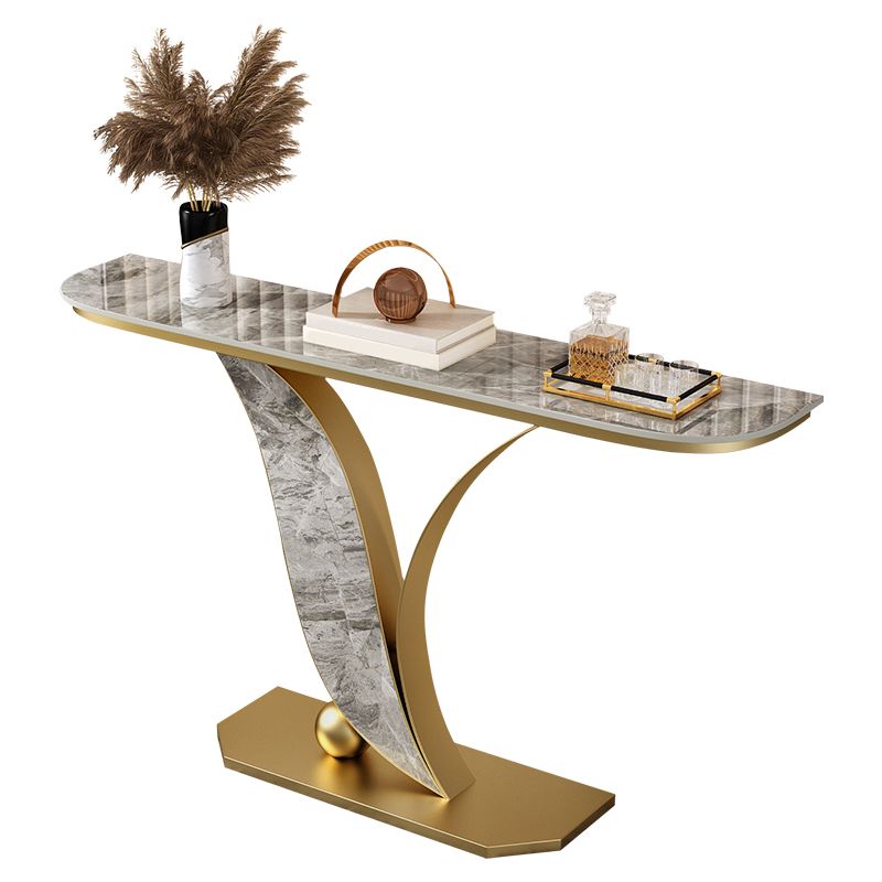 Tavolo da divano graffiati con consolle mezza luna ardesia glam