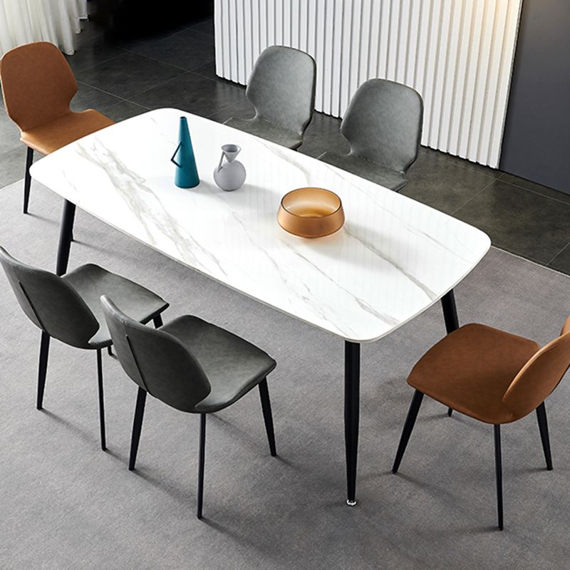 Restaurant Leather Beetle Shape Side Chair Wingback Matte Finish Dining Chair Clearhalo ' kitchen&dining_furn' 'Dining Chairs' 'Dining Tables & Seating' 'dining_chair' 'furn' 'furn_dining_chair' 'Furniture' 'furniture_dining_chair' 'Kitchen & Dining Furniture' 'kitchen' 1200x1200_4ff18cea-a68c-4d29-bc6f-4f94aa65cd48