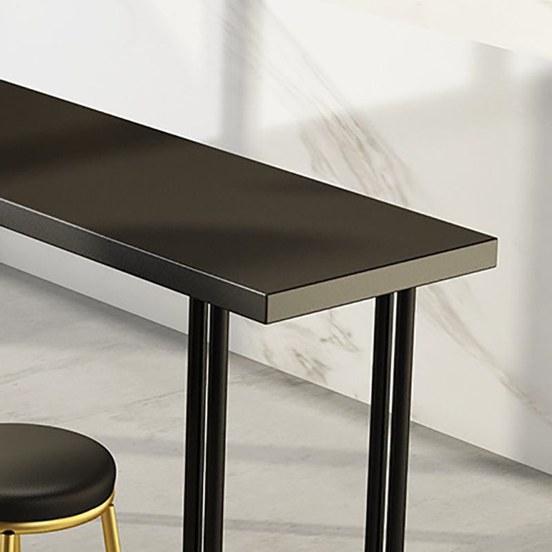 Modern Rectangle Bar Counter Table Wood Bar Counter Table with Metal Legs Clearhalo 'Bar Furniture' 'Bar Tables' 'bar_tables' 'furn' 'furn_bar_tables' 'Furniture' 'Kitchen & Dining Furniture' 1200x1200_4ff23ef8-47df-44d0-a69e-e9b29bc6ab6c