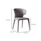 Wingback Dining Room Side Chair Upholstered Armless Dining Chair