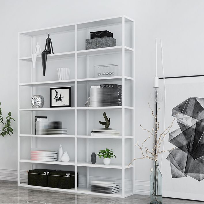 Modern Style Open Bookshelf Metal Etagere Bookcase for Office Clearhalo 'Bookcases' 'furn' 'furn_bookcases' 'Furniture' 'furniture_bookcases' 'kitchen' 'kitchen_bookcases' 'Living Room Furniture' 'Office Furniture' 1200x1200_4ff358c2-18da-4c2a-99f6-2eeaaa3ccaa5