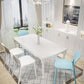 Nordic Stackable Backrest Chair with Acrylic Legs for Dining Room